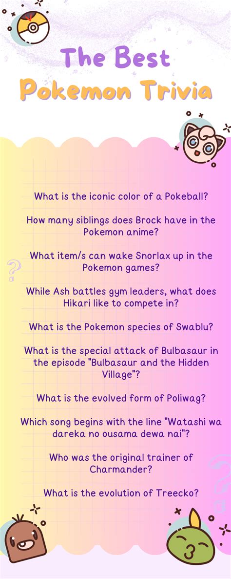 100+ Pokemon Trivia Questions With Answers - Pokemon Quiz 2023