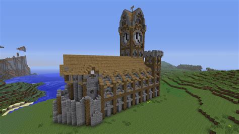 Medieval Town Hall Design (Feedback Really appreciated!) : Minecraft