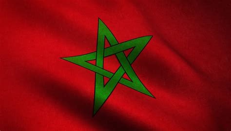 Free Photo | Closeup shot of the waving flag of Morocco with interesting textures