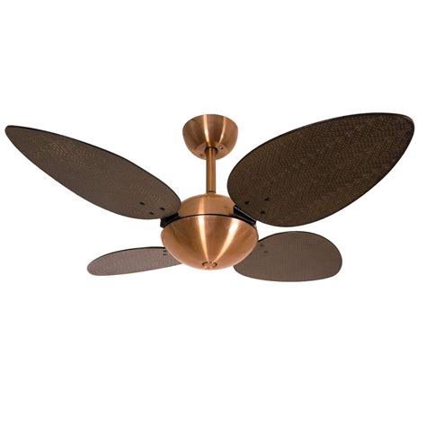 Ventilador de Teto Volare Cobre Office Pétalo Palmae VR Lux Tabaco - MadeiraMadeira | Ventilador ...