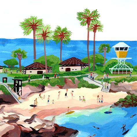 La Jolla Cove Fine Art Print Made by San Diego Local Artist - Etsy