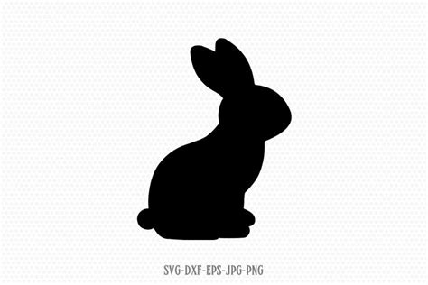 easter bunny rabbit silhouette svg