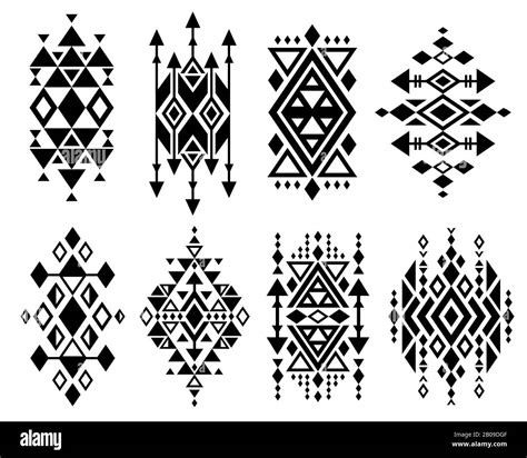 Vintage mexican aztec tribal traditional vector logo design, navajo ...