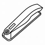 Nail clipper outline coloring Book Page Line Art drawing  Premium AI sketch template