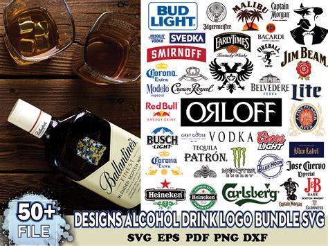 50 Designs Alcohol Drink Logo Bundle Svg, Beer Logo, Beer Sv - Inspire ...