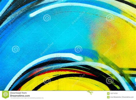 Urban Wall - Bright Colorful Backdrop. Graffiti Closeup Stock Image - Image of culture, grafitti ...