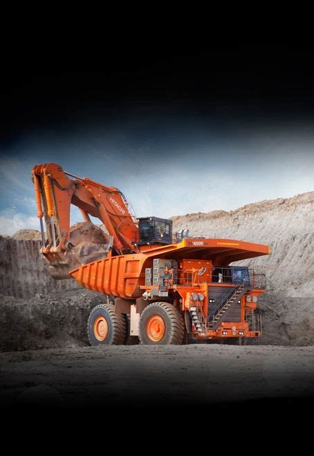 Hitachi mining truck and excavator | Hitachi Construction Machinery ...