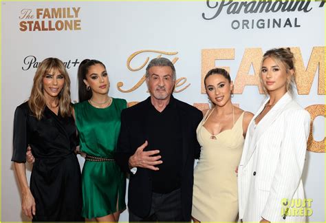 Sylvester Stallone & His Three Daughters Step Out For 'The Family ...