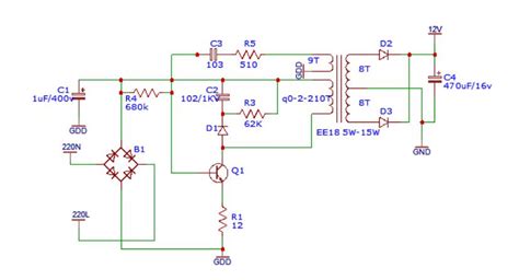 Simple 12v Smps Circuit Electronics Projects - Riset