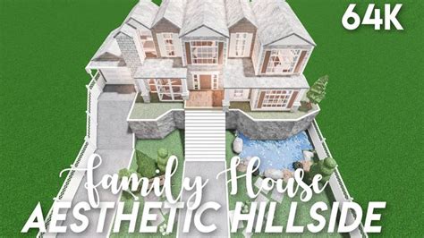 Aesthetic hillside family house - Bloxburg speedbuild - YouTube ...