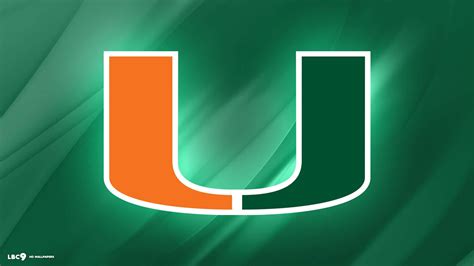 Download Miami Hurricanes Glowing Logo Wallpaper | Wallpapers.com