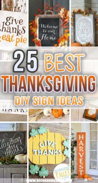 25 Heartwarming DIY Thanksgiving Signs That Will Beautify Your Home