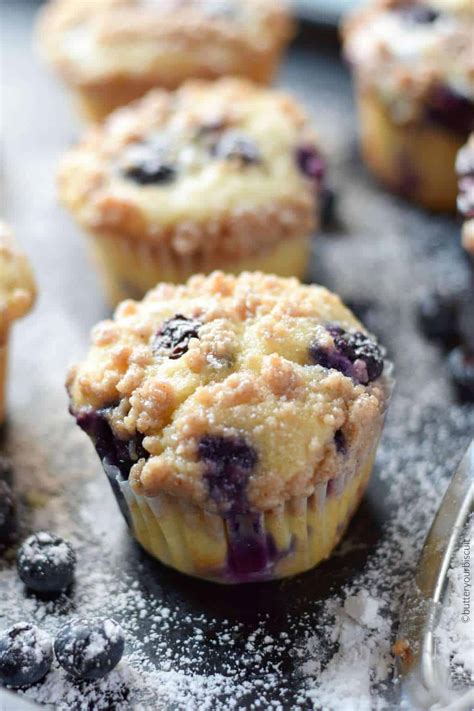 Sour Cream Blueberry Muffins Recipe -Butter Your Biscuit