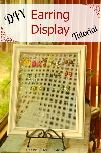 Learn Like A Mom! DIY Earring Display Tutorial - Learn Like A Mom!