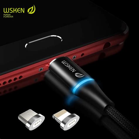 WSKEN oval magnetic micro USB cable charger cable magnetic cable for ...