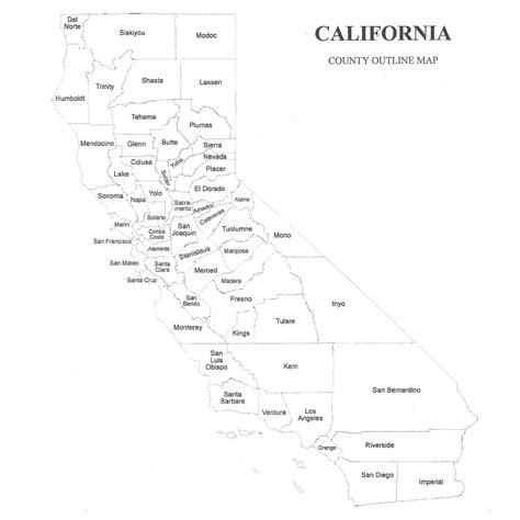 California County Map – Jigsaw-Genealogy