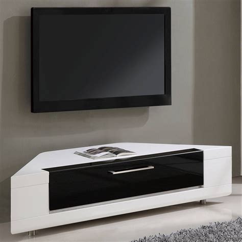 Modern White Corner TV Stand