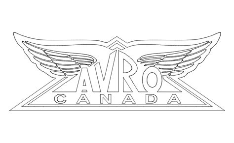 AVRO Canada logo CAD drawing