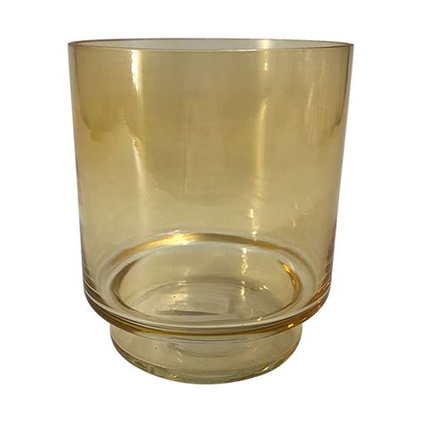 Glass Votive Candle Holder, Smoke