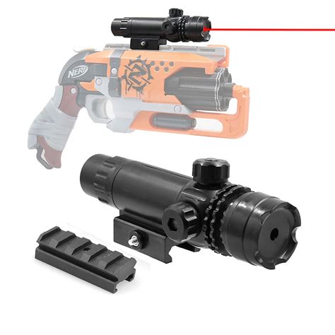 Tactical Red Laser Sight Pointer with Weaver Mount for Nerf Blaster Modify Toy | AK Blaster MOD