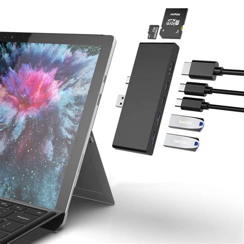 Buy Microsoft Surface Pro 7 Accessories, Surface Pro 7 Docking Station USB 3.0 x 2 - USB Type C ...