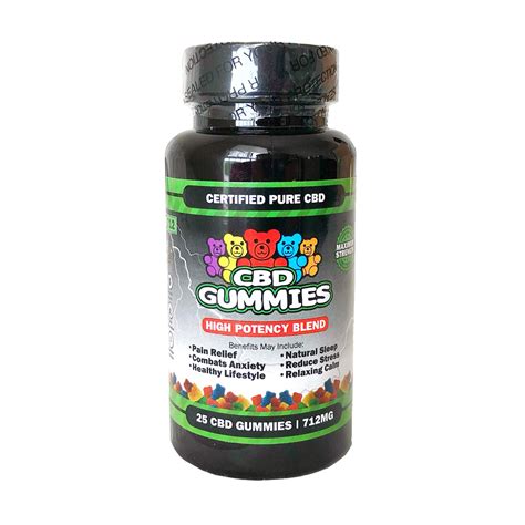 Hemp Bombs, CBD Gummies, High Potency, 25 Count, 712mg of CBD - CBD.market