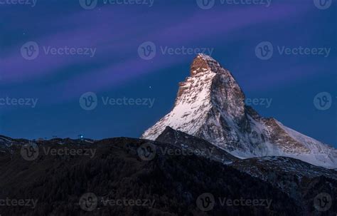 Matterhorn Zermatt by night 752710 Stock Photo at Vecteezy