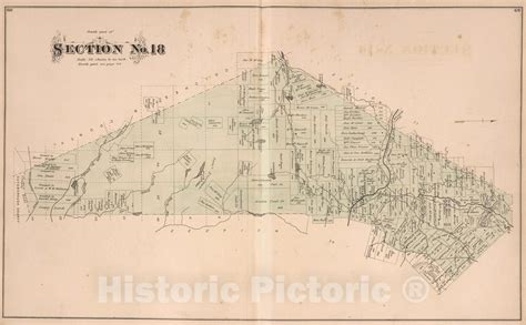 Historic Map : Section No. 18, Pictou County, Nova Scotia., 1879, Vint - Historic Pictoric