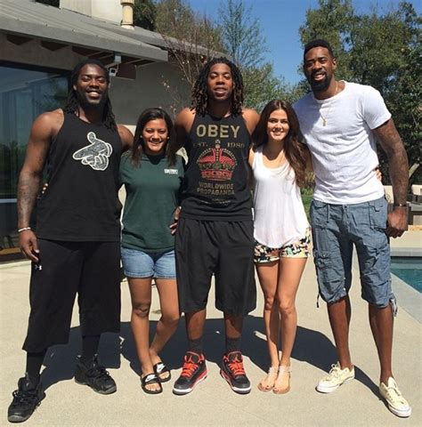 DeAndre Jordan with his girlfriend Amber Alverez family members ...