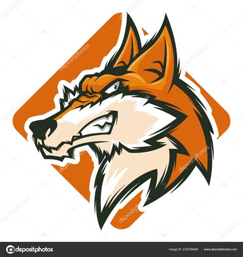 Angry Fox Vector Mascot Logo Illustration — Stock Vector © vector ...