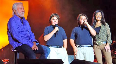 Kenny Rogers Watches With Pride As His Twin Boys Join Him On Stage For ...