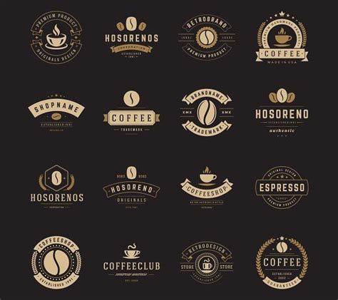 16 Coffee Logotypes And Badges Coffee Shop Logo Coffee Logo Shop Logo