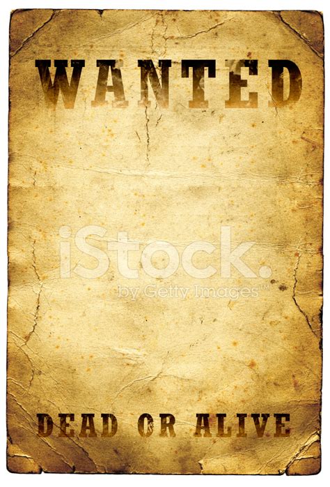 Wanted Dead OR Alive Poster Wilde Westen Stockfoto's - FreeImages.com