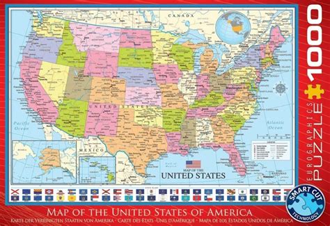 EuroGraphics Map of The United States Puzzle | Puzzles Please