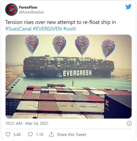 33 Funny Suez Canal Memes With a Cargo Ship Named EverGreen