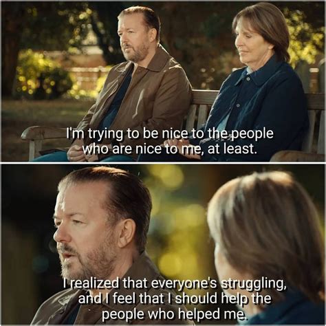 two people sitting on a bench with the caption saying i'm trying to be nice