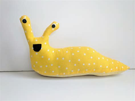 Yellow Banana Slug Plush / Yellow Stuffed Animal Banana Slug Plush