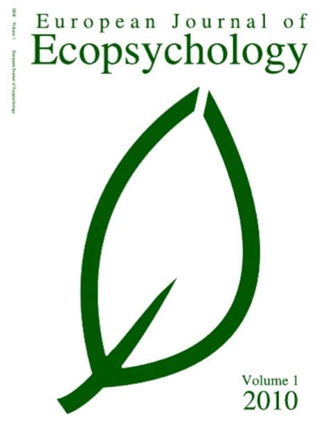 European Journal of Ecopsychology v1 | Transpersonal Psychology | Thought