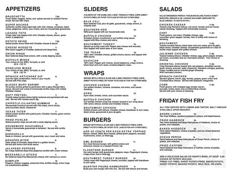 Little Owl Eatery menus in Geneva, Illinois, United States