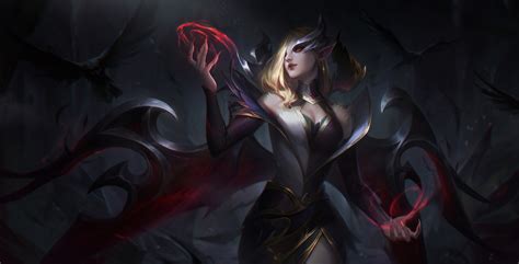 1350x689 Resolution Coven Morgana LoL Splash Art 1350x689 Resolution Wallpaper - Wallpapers Den