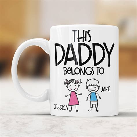 Personalized Mug for Dad Personalized Fathers Day Mug Custom - Etsy