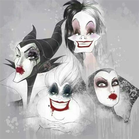 Maleficent, cruella, queen, ursula | Disney villains, Disney art, Dark disney