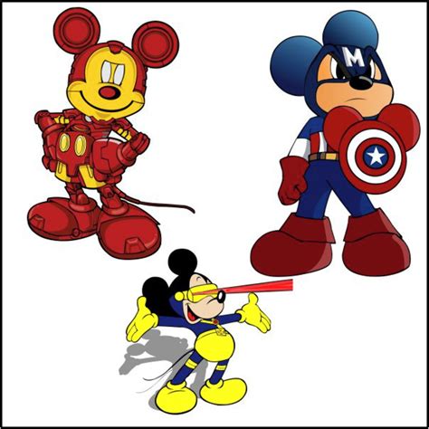 Vetores Mickey Marvel Cdr, Psd, Ai e Png (10 Vetores) | Elo7