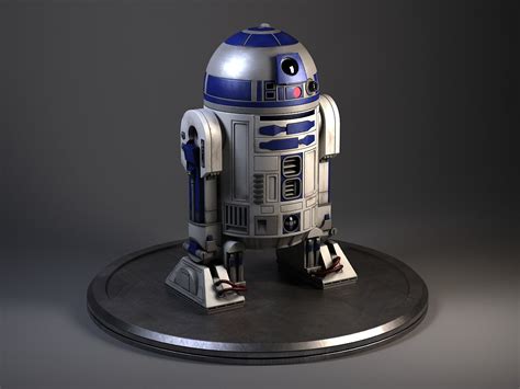 R2D2 Star Wars Droid Robot 3D model rigged | CGTrader