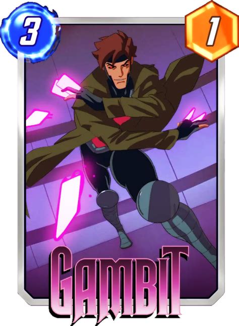 marvel-snap-cards-variants-90s-gambit - Comics And Memes