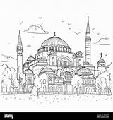 Hagia Sophia Coloring Page Pages sketch template