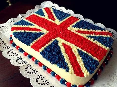 British flag birthday cake