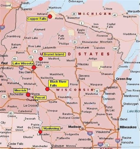 Wisconsin Campground Map