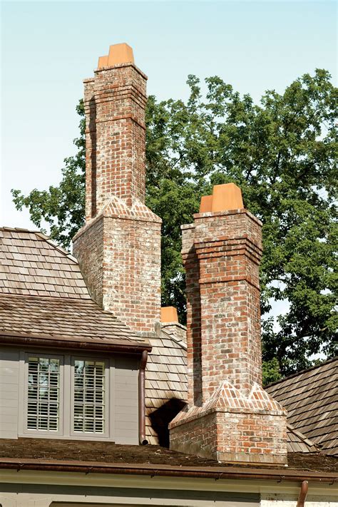 New House Gets a 19th-Century Makeover | Brick chimney, Chimney design, Exterior