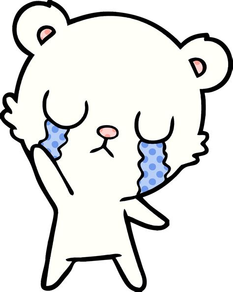 sad little polar bear cartoon 12234327 Vector Art at Vecteezy